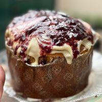 imagem Panetone trufado - duo chocolate amargo e branco (1kg)