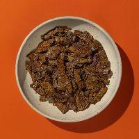 imagem Iscas de carne acebolada